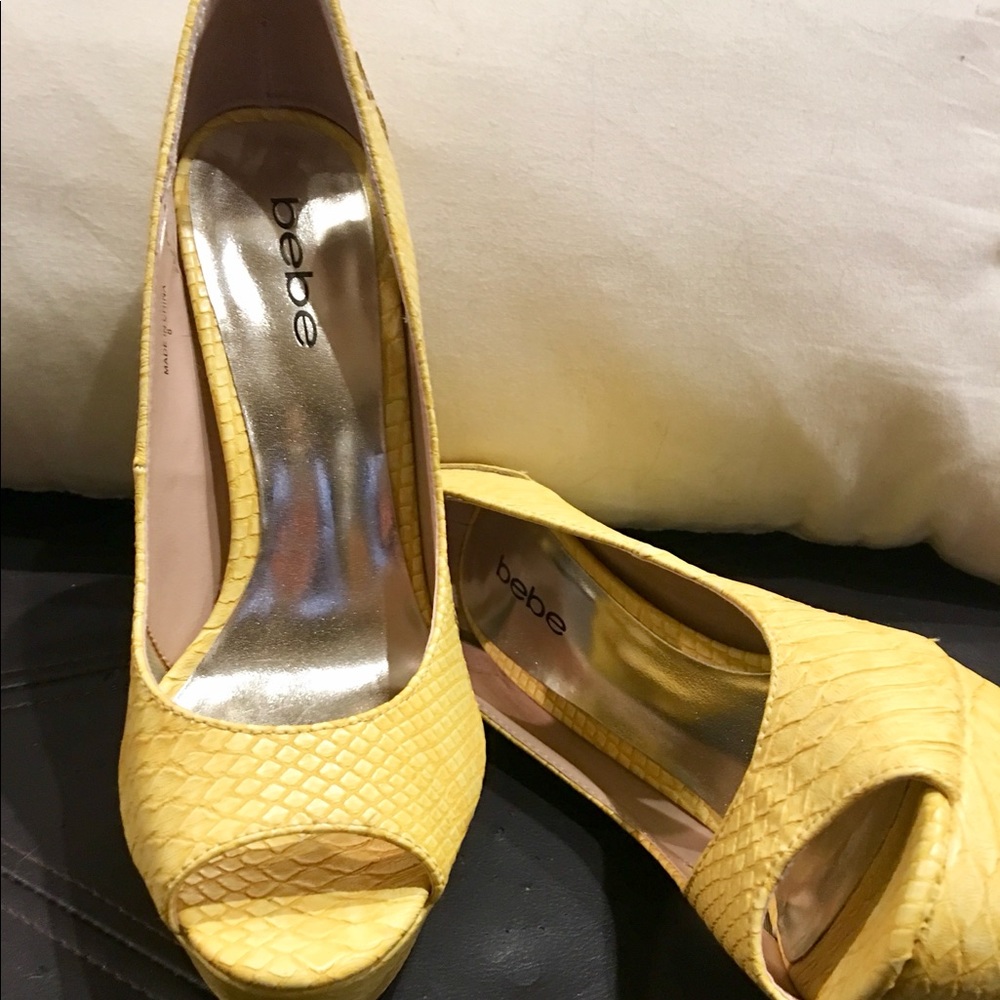 Authentic brand new beautiful BeBe platform heels